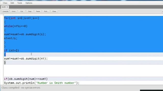 Smith Number , Logic and Program in Java смотреть онлайн