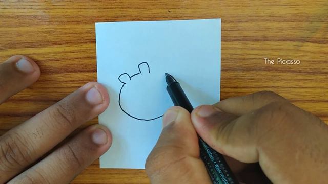 How to draw angry bird pigs in one minute tutorial very simple смотреть онлайн