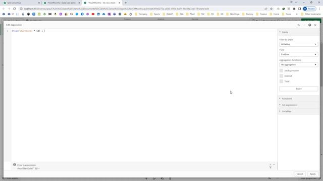 Qlik_030: How to find number of months between two dates. How to create variables with parameters. смотреть онлайн