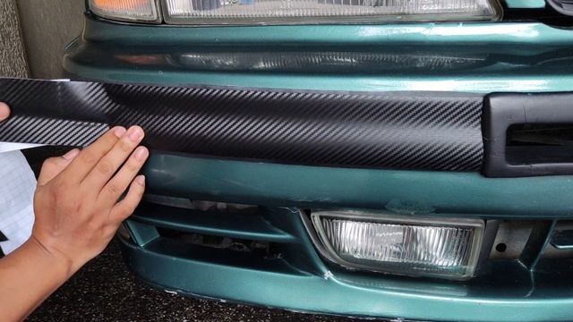 Carbon fiber sticker plus silver lining sticker... (Nissan Cefiro A32) смотреть онлайн