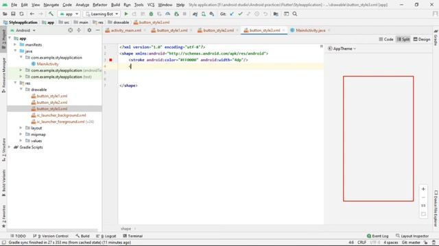 Customize Button Design & Round button |EditText Border| in android studio| Learninig Bot| смотреть онлайн