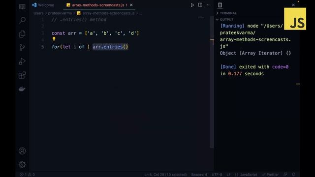 entries Array Method in JavaScript | Episode 4 смотреть онлайн