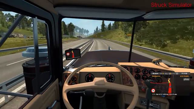 Euro Truck Simulator 2 \ Superliner V8 struck | Mods - Paris to Genf. смотреть онлайн