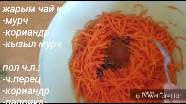 САБИЗ САЛАТ // КОРЕИЙСКИЙ САЛАТ // КЫРГЫЗЧА РЕЦЕПТТЕР. смотреть онлайн