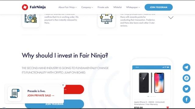 Обзор Fair Ninja ICO - Платформа для Торговли на Blockchain