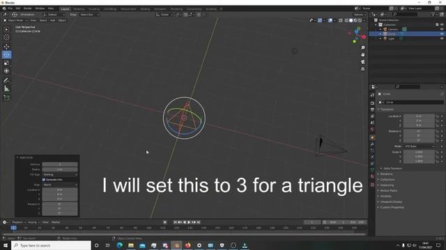 Blender How to make a Triangle (Easy way) смотреть онлайн