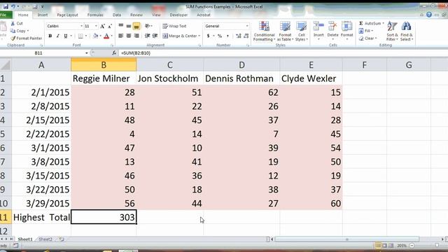 Excel SUM Function with Examples смотреть онлайн