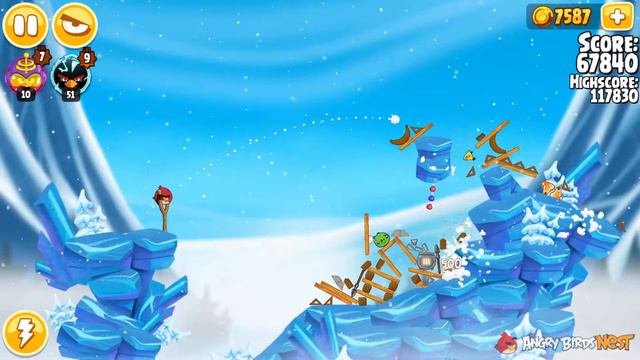 Angry Birds Seasons Ragnahog Level 1-7 Walkthrough 3 Star смотреть онлайн