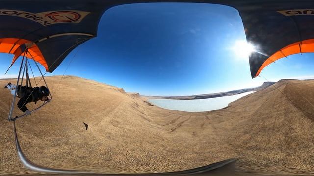 Дельтаплан озеро Учум. Александр летает в 360 снято на GoPro MAX / Hang Gliding Uchum