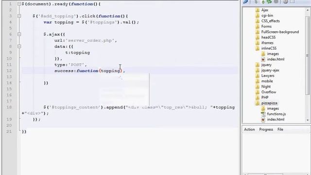 AJAX Sample (Fake pizza pizza online order) смотреть онлайн