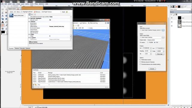 FSX Scenery Tutorial / Blender Hangar - Exporting