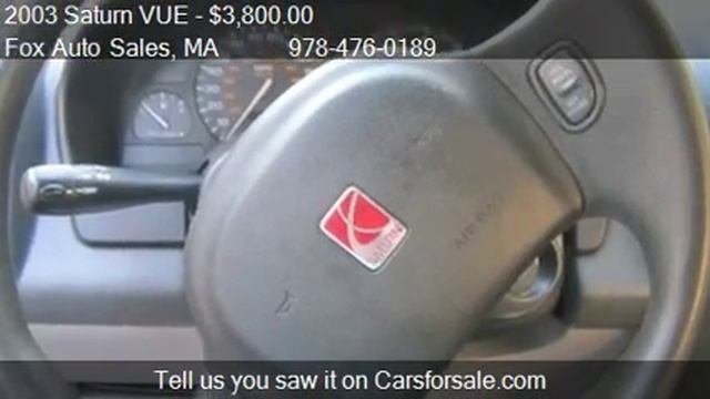 2003 Saturn VUE AWD V6 - for sale in Haverhill, MA 01830 смотреть онлайн
