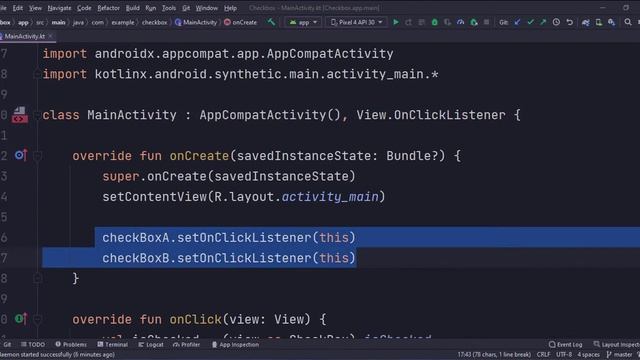 ANDROID - CHECKBOX TUTORIAL IN KOTLIN смотреть онлайн