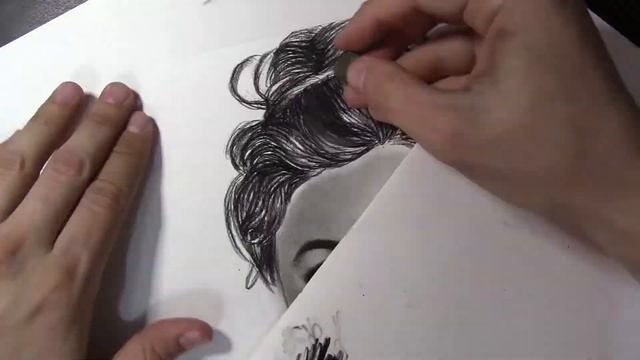 рисую портрет углем смотреть онлайн