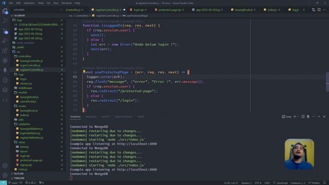 EXPRESS JS TUORIAL | ERROR HANDLING смотреть онлайн