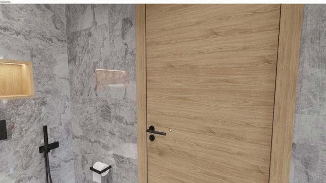 3D-панорама дизайна интерьера ванной комнаты с душевой кабиной смотреть онлайн