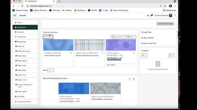 Using the Dashboard on Moodle смотреть онлайн