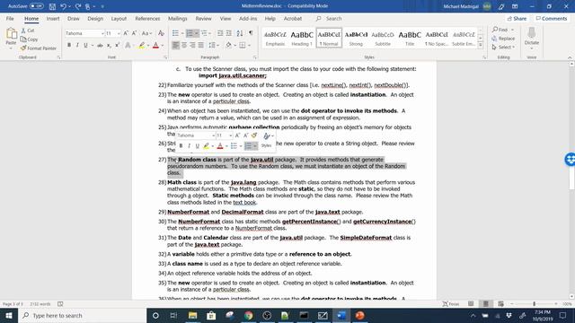 Java 1, Fall 2019 - Midterm Review смотреть онлайн