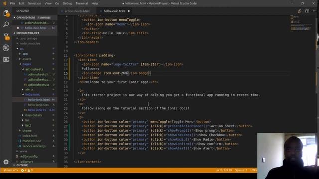 Ionic 3 Tutorial - part 8 - Ui Components - Badges смотреть онлайн