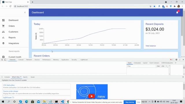 React Material Admin Dashboard Template Working Demo смотреть онлайн