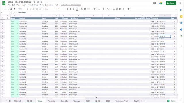 How-to use Google Sheets to track your sales profit (P&L) — for eCommerce & digital products смотреть онлайн