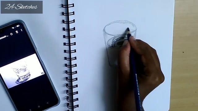 3D sketch / Glass of water / 24 Sketches смотреть онлайн
