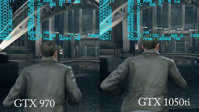 GTX 1050ti vs GTX 970 Framerate Test in 7 Games смотреть онлайн