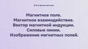 12.1.1 Магнитное поле. Магнитное взаимодействие. Вектор магнитной индукции. Силовые линии