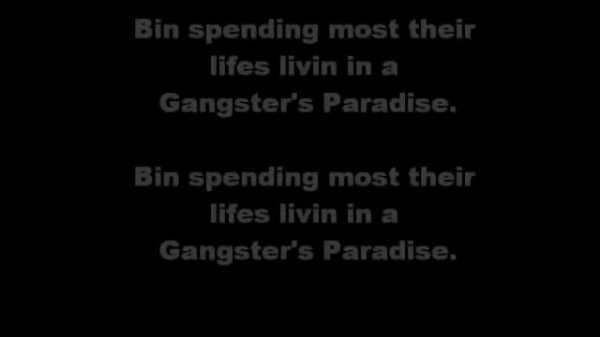 Coolio - Gangsters Paradise (Official Lyrics On Screen)