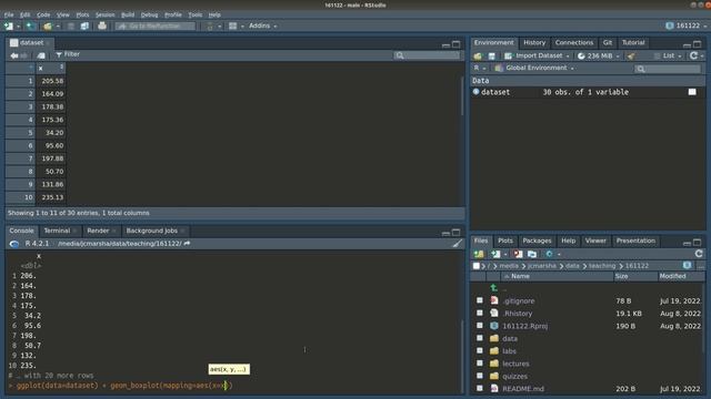 161.122 Statistics: Getting quiz data into rstudio (and rstudio projects) смотреть онлайн