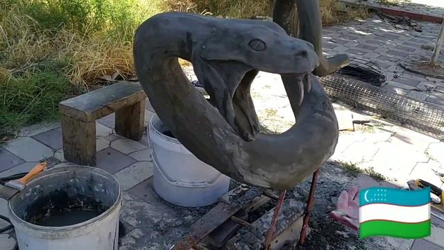 Змея из арт бетона своими руками обзор. смотреть онлайн
