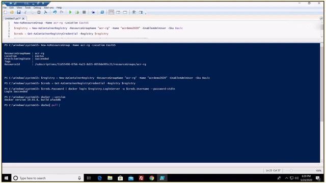 Azure Container Registry : Demo смотреть онлайн
