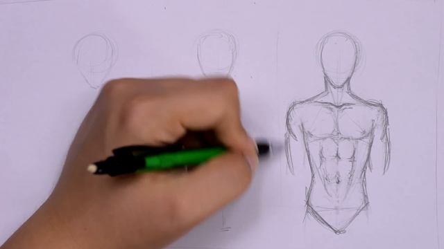 How To Draw Male Torso Three Different Ways смотреть онлайн