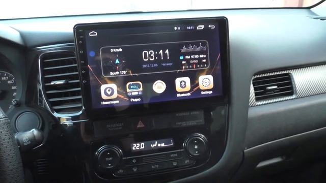 Магнитола LeTrun на Mitsubishi Outlander 2013 года смотреть онлайн