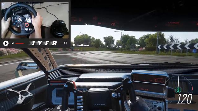 Cyberpunk 2077 Car Quadra V Tech - Forza Horizon 4 Steering Wheel + Shifter Gameplay смотреть онлайн
