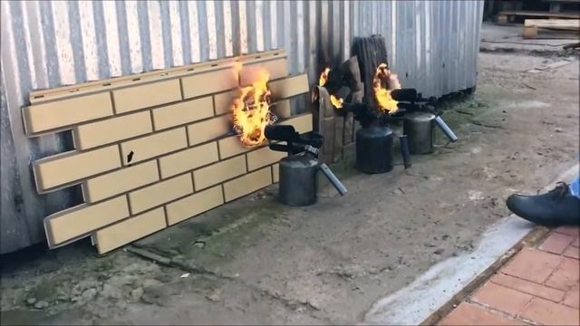 Фасадные панели Tetto. Испытание огнем.