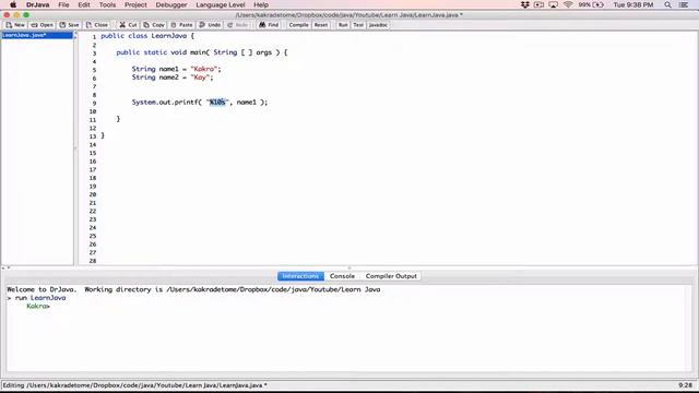 107. Formatting String Arguments - Learn Java смотреть онлайн