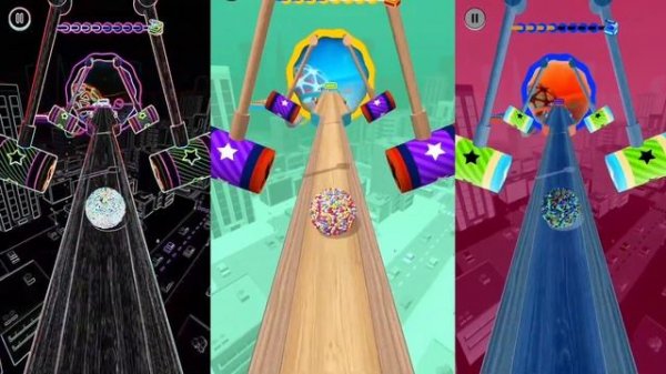 Bubbles balls colors challenge - epic levels (portal run) in going balls game - android gameplay