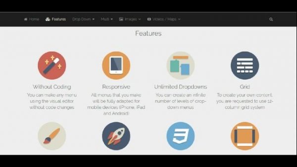 Меню для сайта без кодирования. HTML плагин Z Menu Maker