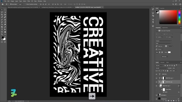 Liquid Typography Creative Poster Design - Tutorial Photoshop CC 2020 смотреть онлайн