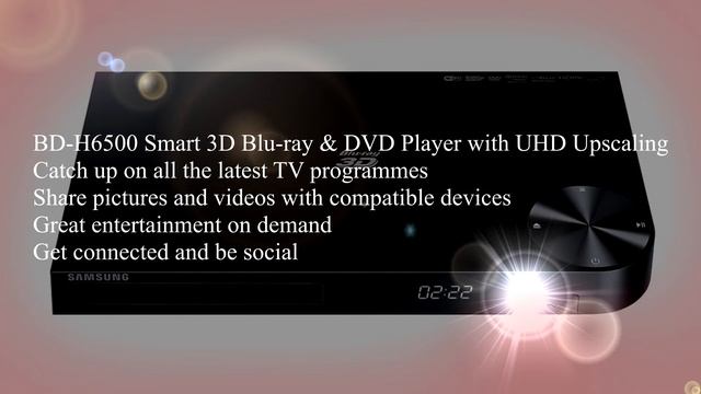 SAMSUNG BD H6500 Smart 3D Blu ray & DVD Player with UHD Upscaling смотреть онлайн
