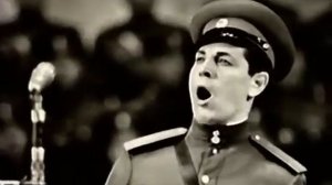 Русская народная песня Есть на Волге утёс Л. Харитонов и хор Красной Армии 1965