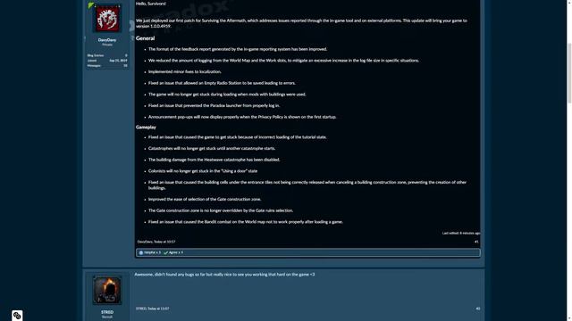 Surviving the Aftermath - Hotfix Patch 1.004959 Patch Notes - a quick look together :) смотреть онлайн