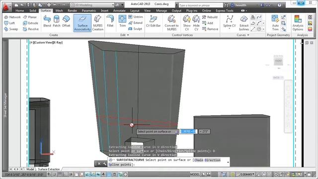 AutoCAD 2013: Extract Isoline Curves - U.S. CAD смотреть онлайн