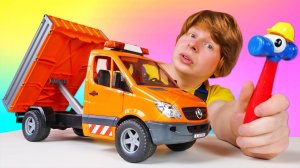 Автомастерская Саши: машине ремонтной службы нужен ремонт? Крутые видео про машинки