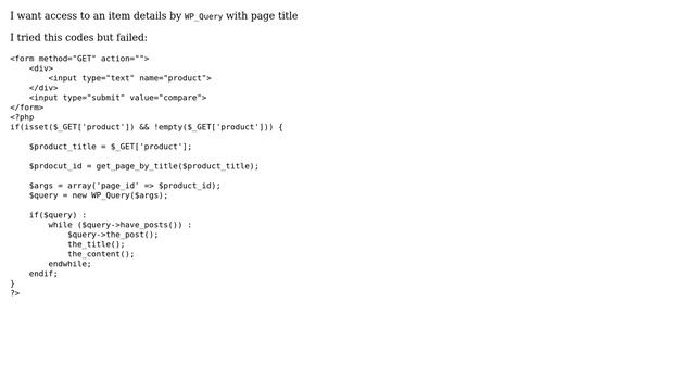 Wordpress: Get query results with a page title смотреть онлайн