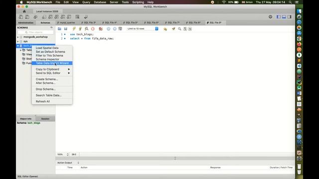Import CSV file to MySQL Database via MySQL Workbench смотреть онлайн
