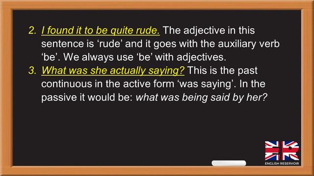 Past continuous in the passive voice смотреть онлайн
