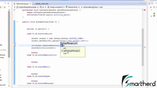 #300 Android Implicit Intent Open WebSite URL смотреть онлайн