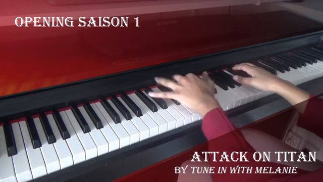 Attack on titan - Shingeki no kyojin ( SNK - opening season 1 ) / piano cover - Tune in with Melani смотреть онлайн